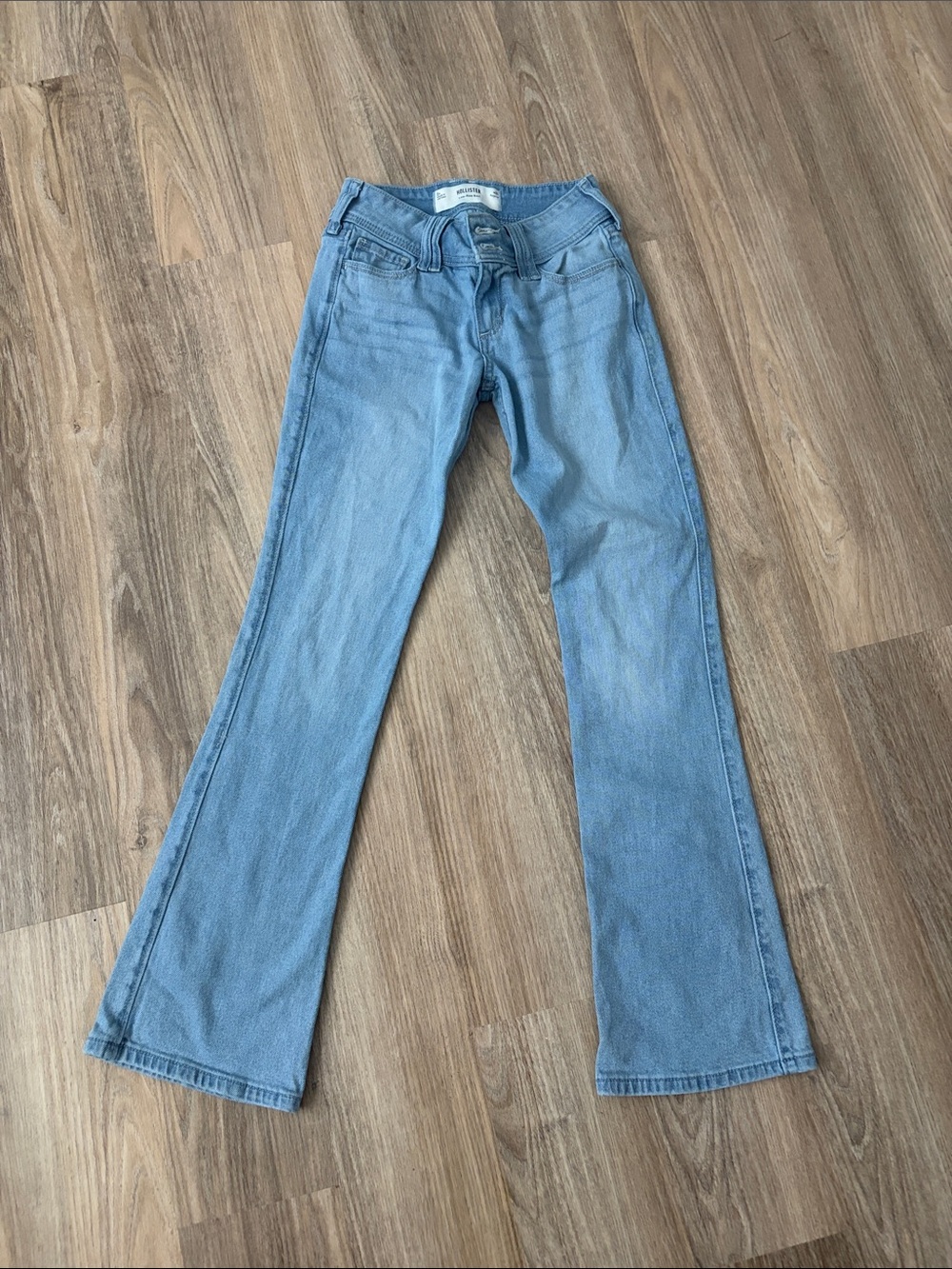 Hollister Light Blue Flare Jeans - Women's Wide Leg